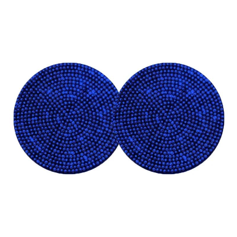 1/2Pcs Diamond Car Coaster Water Cup Slot Non-Slip Mat Bling Gadget Silica Pad Cup Holder Mat Auto Interior Accessories