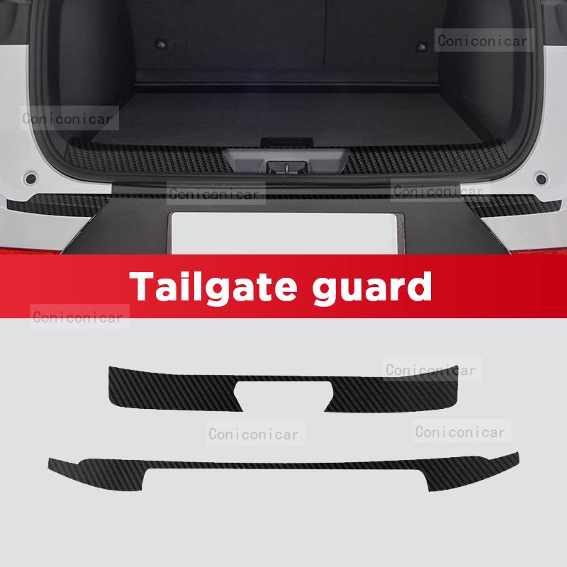 Car Carbon Fiber Door Sill Sticker For BYD Song Plus DM-i EV 2025 Threshold Pedal Anti-scratch Interior Accessories