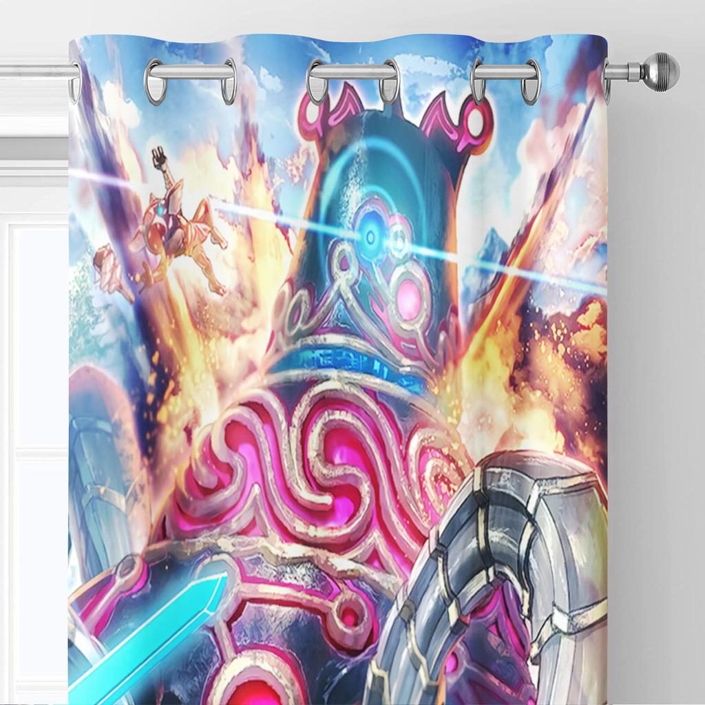 The Legend Of Zelda Heimdeko Wohnzimmer Schlafzimmer Vorhänge für Verdunkelungsvorhänge Spiel Küchenzubehör Weihnachtsgeschenke