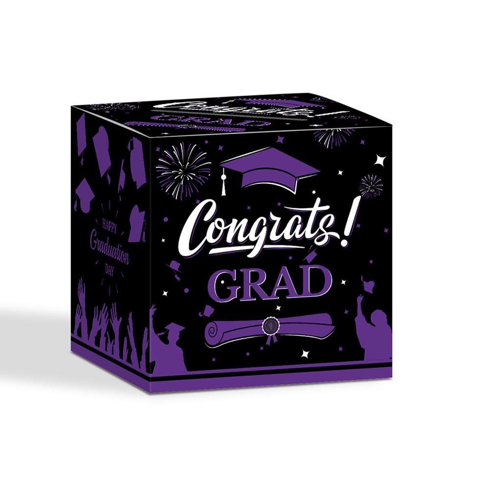 Graduation Voting Box Black Golden Class of 2025 Congrats Grad Card Box Set Congratulations Graduation Party Decoration Gift Box