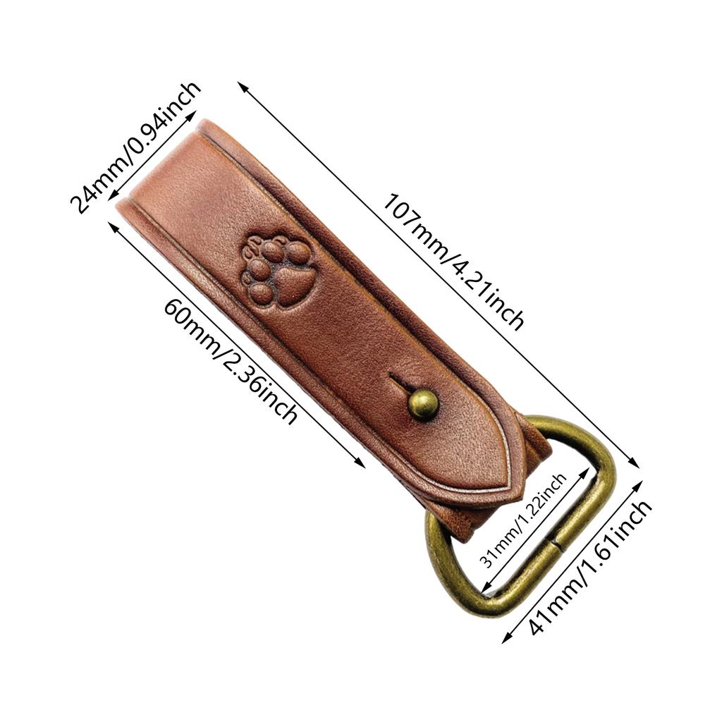 Kožená poutka na opasek Kožené přezky Jednocvakávací Odolná Taktická přezka na opasek s D-kroužky pro upevnění opasku Muži Ženy