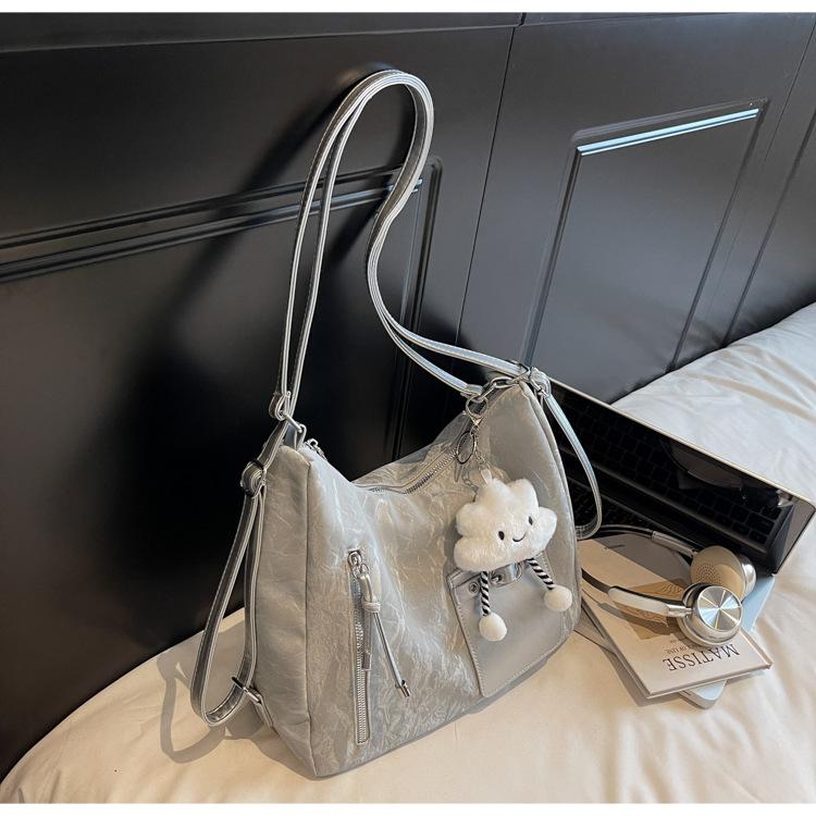 Fashion Large-capacity Underarm Bag Women's 2025 New Design Sense Niche Backpack Casual Multi-purpose Shoulder Bag Tide