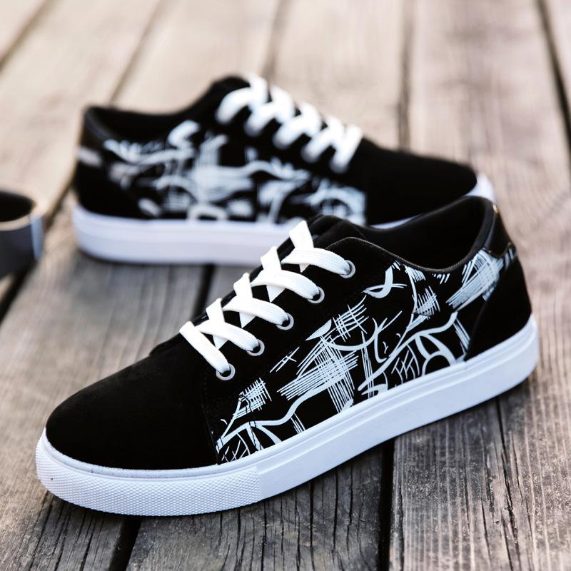 Canvas shoes men's spring men's shoes new casual shoes men's low-top sports shoes trendy versatile flat-soled trendy shoes