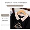 Plus Size Women's Winter Lapel Top - Slimming Long Sleeve Sweater Knitwear for Curvy Girls 200/300 Jin 8026
