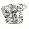 Fashion Diamond Western Cowboy Style Y2K Women's Belt PU Leather BB Belt Denim Dress Accessories