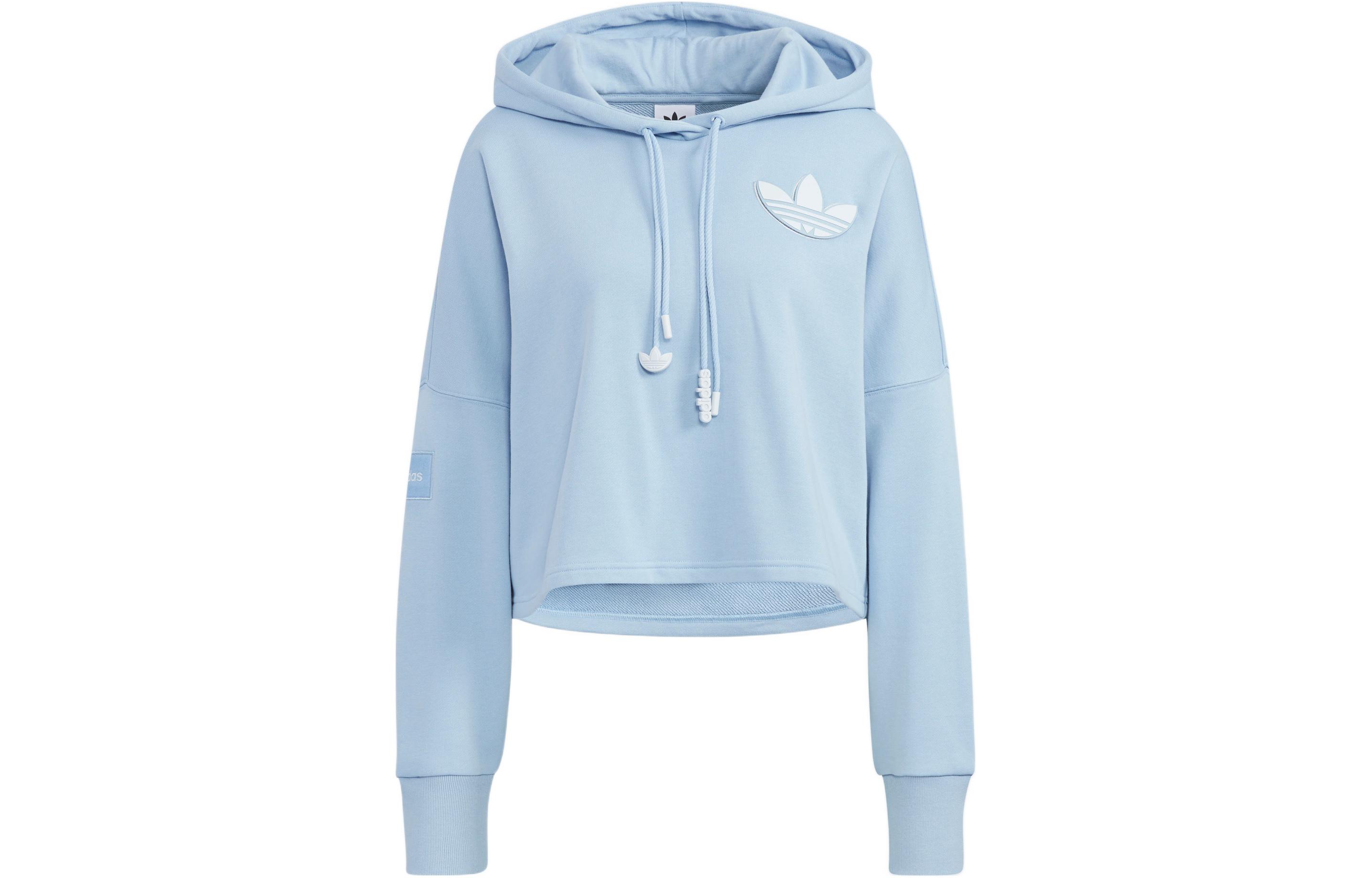 Adidas Originals ADICOLOR HOODIE Sweatshirt Women s Blue HS1925 XS