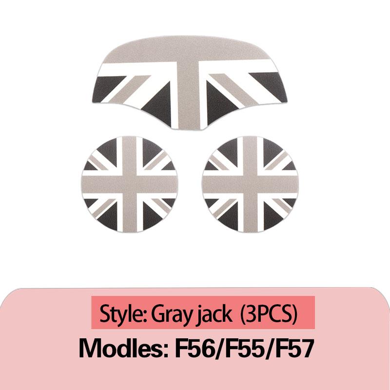 

Car Water Cup Non-slip Mats Storage Slot leather Protection Pad For MINI COOPERS ONE Cabrio F55 F56 F57 Decoration Accessories F55F56F57 Gray jack