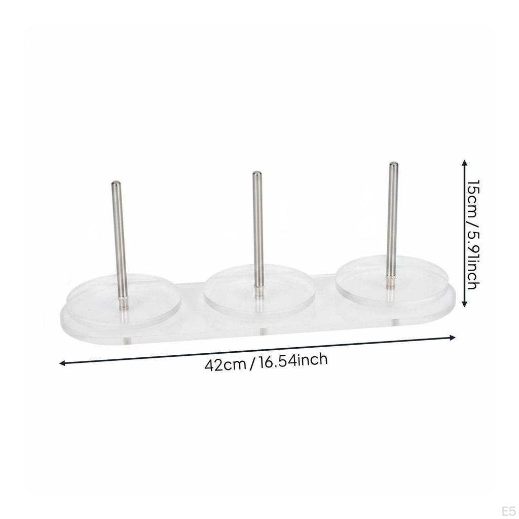 Acrylic Yarn Spindle Smooth Rotation Rotating Holder Untangled Crafting Tool for Knitters,