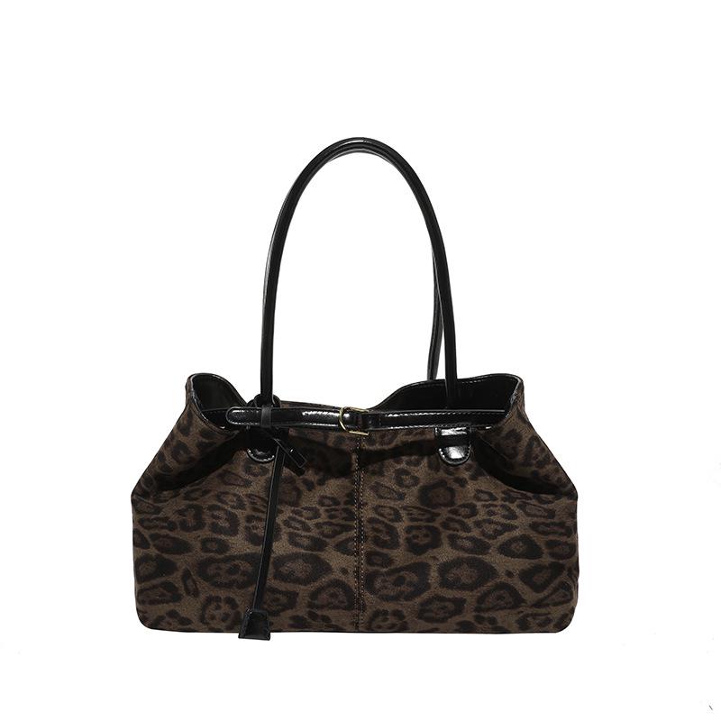 Duchess Retro 2025 Autumn Suede Underarm Tote – Large Capacity Women's Commuter Handbag