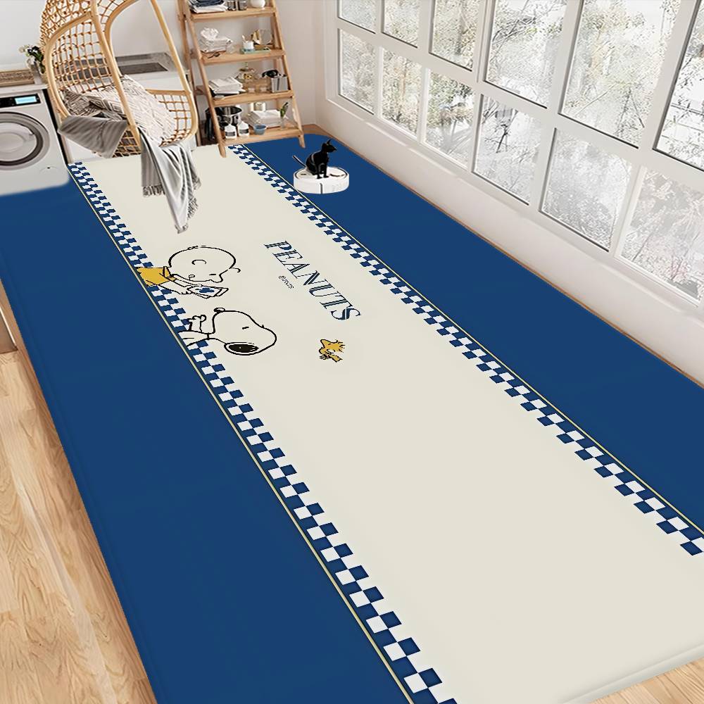 Cute Dog S-Snoopy Floor Mat INS Style Soft Bedroom Floor House Laundry Room Mat Anti-skid Household Carpets