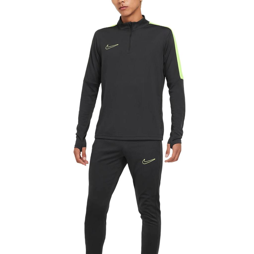 Nike Dri-Fit Casual Comfortable Stand Collar Moisture-Wicking Long Sleeve T-Shirt Men Tops Black DX4301-061