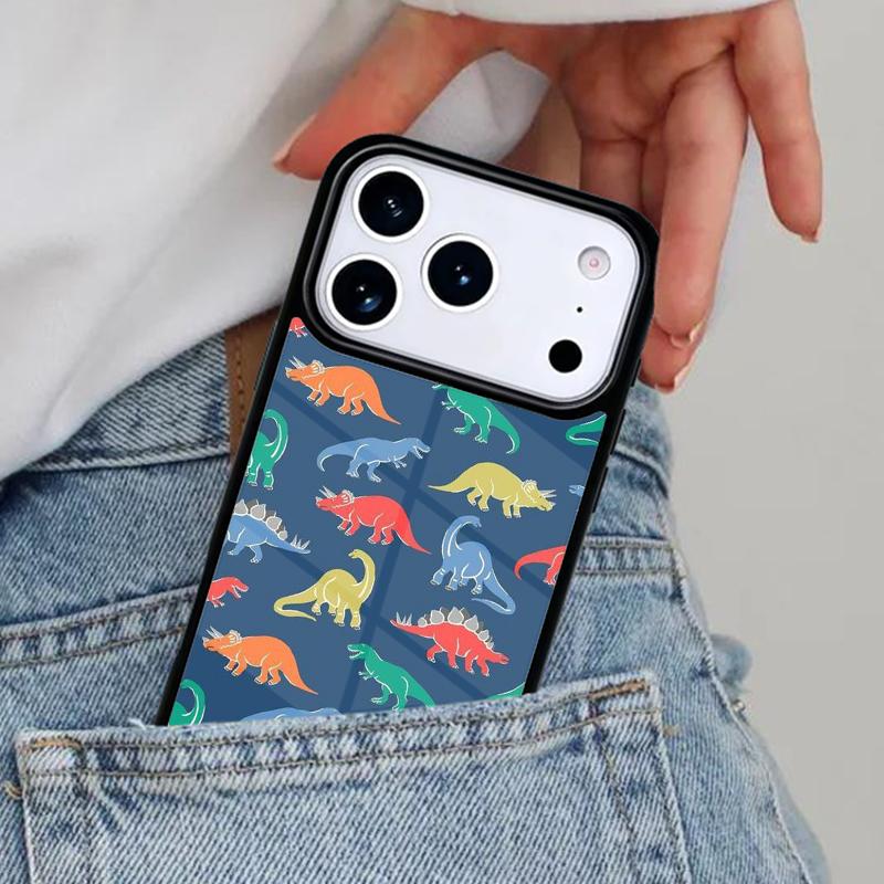

Cute Dinosaur Baby Phone Case for iPhone 16e 15 14 13 12 17 Pro Max Plus Air 17pro Cover Coque iPhone Air