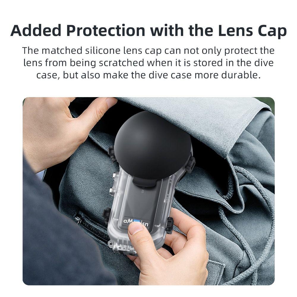 with Lens Cap Waterproof Case Hard Housing Cover for Insta360 X5 Action Camera Accessories