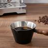 With Scale Espresso Measuring Cup Walnut Handle Coffee Pouring Cup Dosing Cup  Restaurant