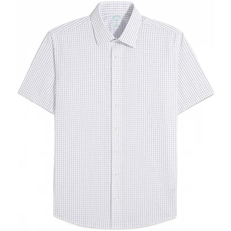 

Brooks Brothers Men s Easy Care Jacquard Dress Shirt XS 15