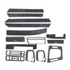 Capac Trim Panou Central Schimbător de Viteze Bord Interior Stânga LHD Potrivit pentru BMW Seria 3 E46 1998-2005 PVC Stil Fibra de Carbon Negru 3D