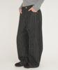 RONRON Stripe Denim Balloon Pants Black