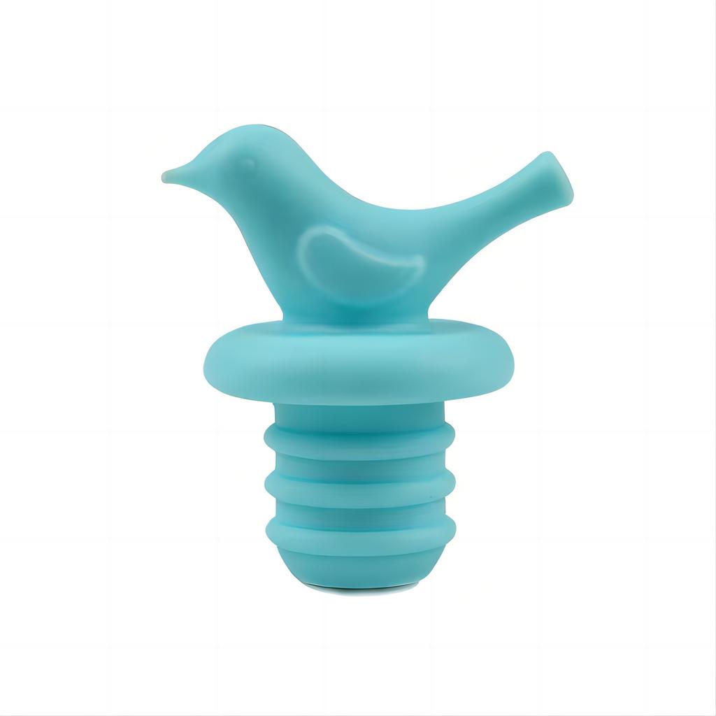Bird Shaped Silicone Wine Bottle Stopper Reusable Airtight Seal Plug for Wine Bottles and Beverage Containers Kitchen Bar Accessories