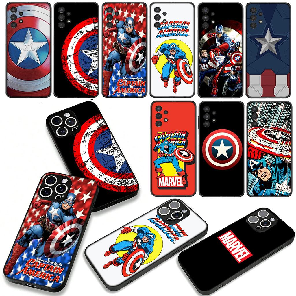 Marvel Captain America Shield Cover Phone Case for Xiaomi Redmi Note 14 12 13 ProPlus A4 A3 Pro Plus 12C 13C 14C 5G