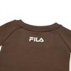 Fila Color Block Letter Logo Printed Casual Pullover Sweatshirt Men Sweatshirt Brown F11M419204F-BN