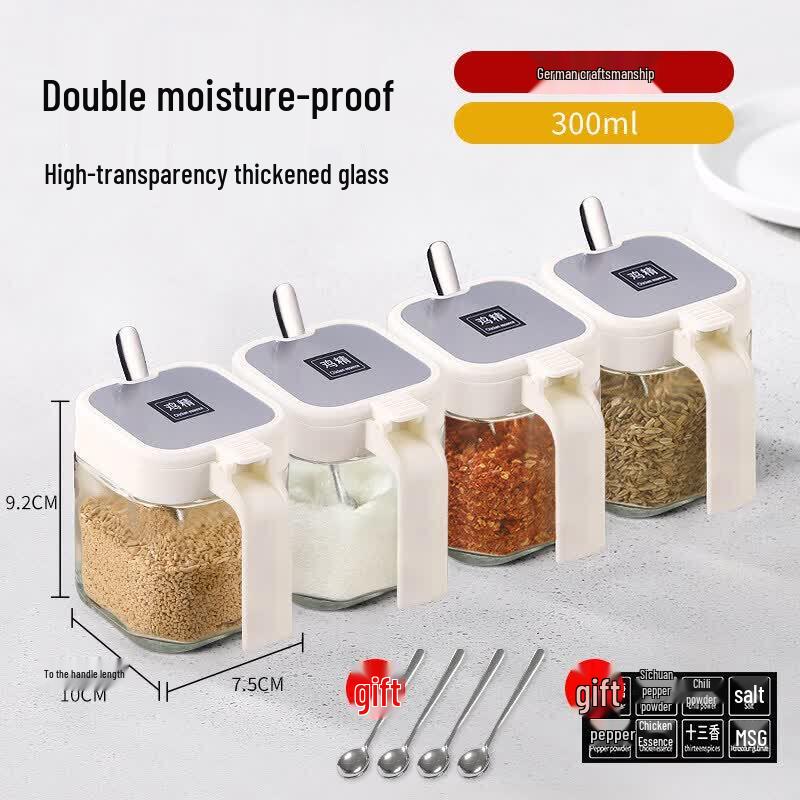 Glass Seasoning Jar Set