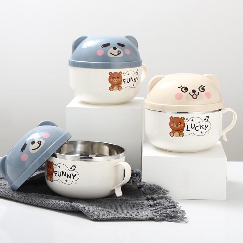 Abay 304 Stainless Steel Instant Noodle Bowl with Lid