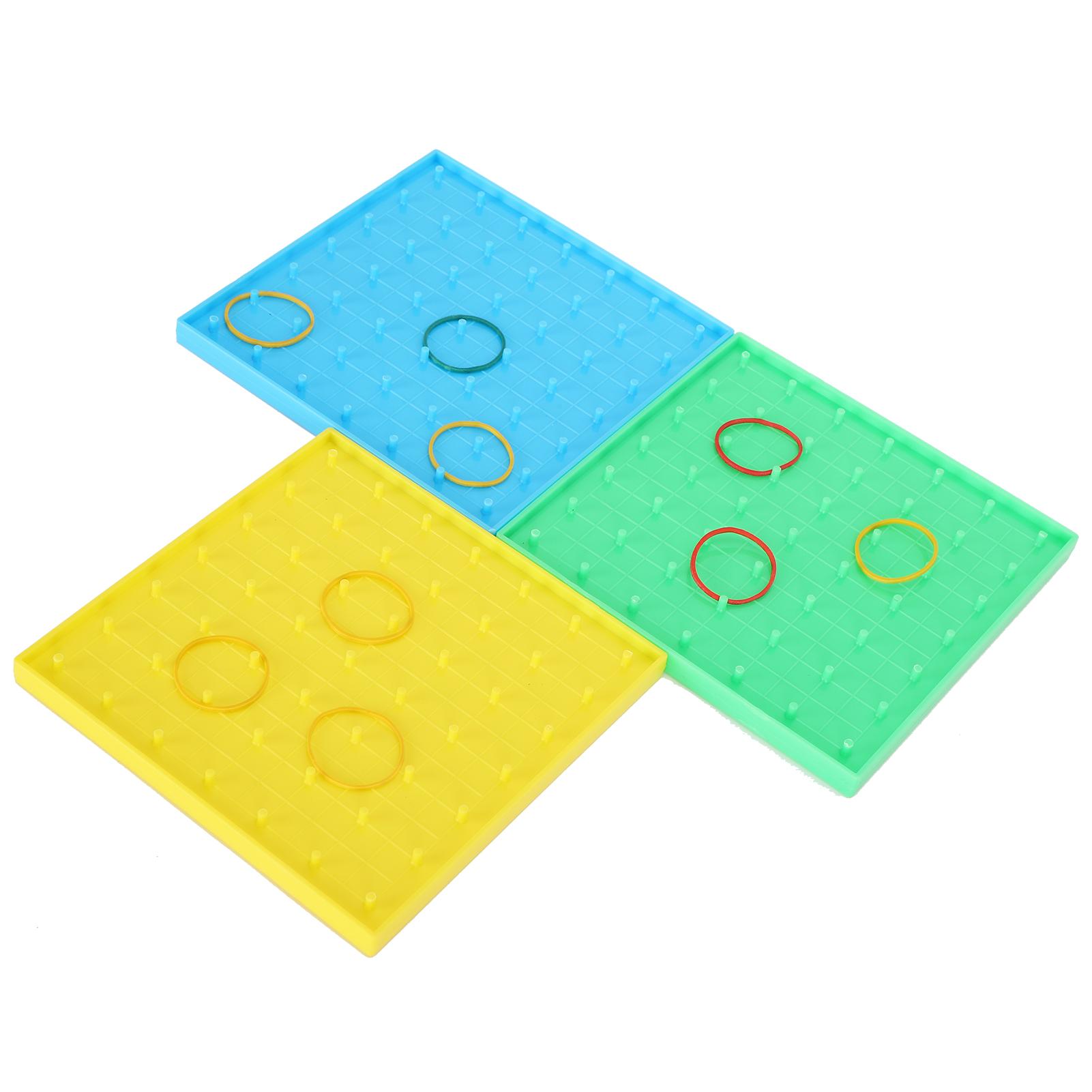 

3 шт. Игрушечная доска с гвоздями, цветная доска с резинкой, детские ранние развивающие головоломки