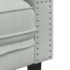 Chesterfield Sofa with Neck Pillows 3 Seater Light Grey Velvet