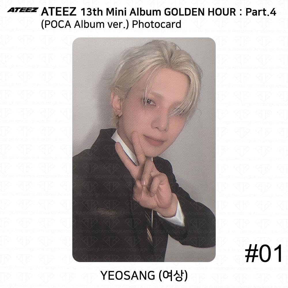 ATEEZ 13. Mini-Album Golden Hour Teil 4 POCA Album Version. Fotokarte
