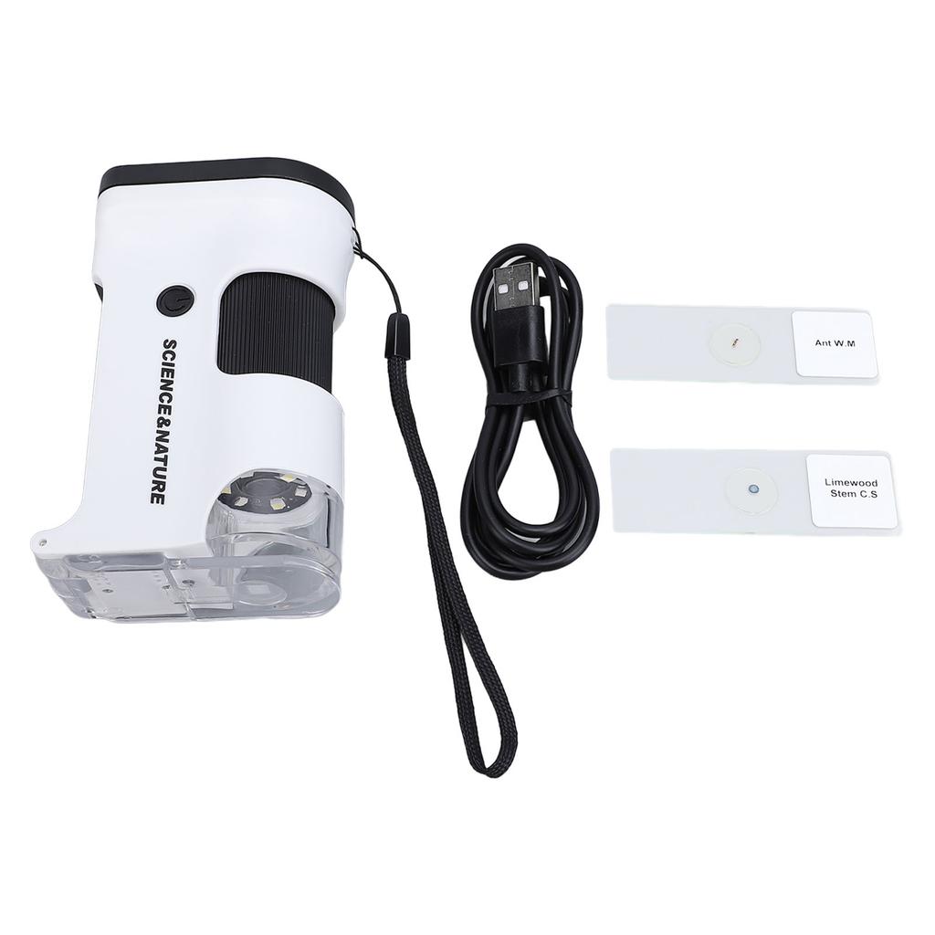 2.0 Inch Microscope for Kids with LED Lighted 800X HD 1080P 960 X 240 Portable Pocket Microscope