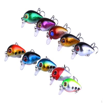 10 stück Angeln Lockt Harten Köder Tackle Künstliche Wobbler mit Haken für