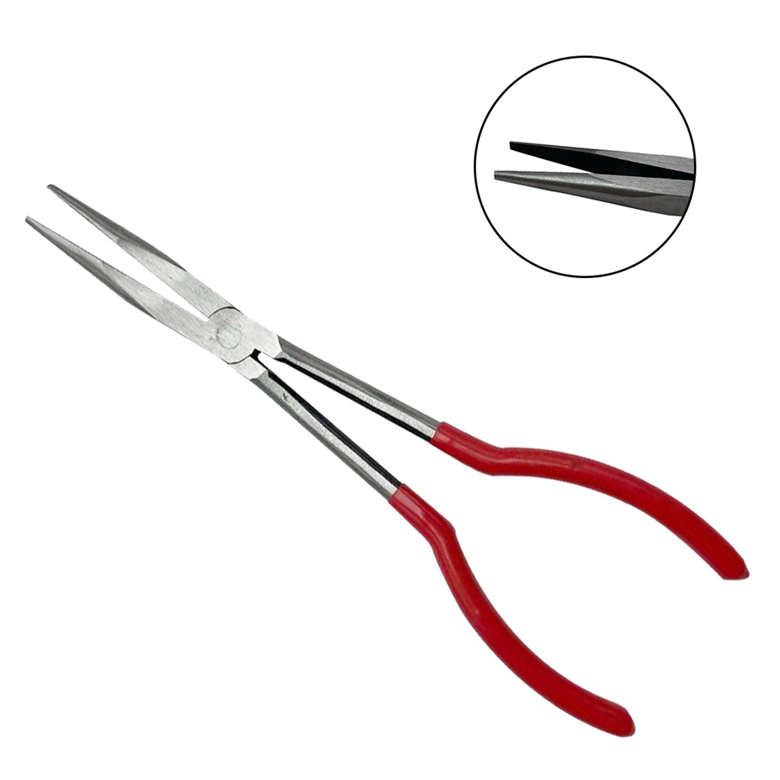 

11-дюймовые щипцы для тигля, зажим для литья ювелирных изделий, кварцевые, силиконовые, для плавки, с прямым углом/изогнутые, инструменты для захвата механика 1