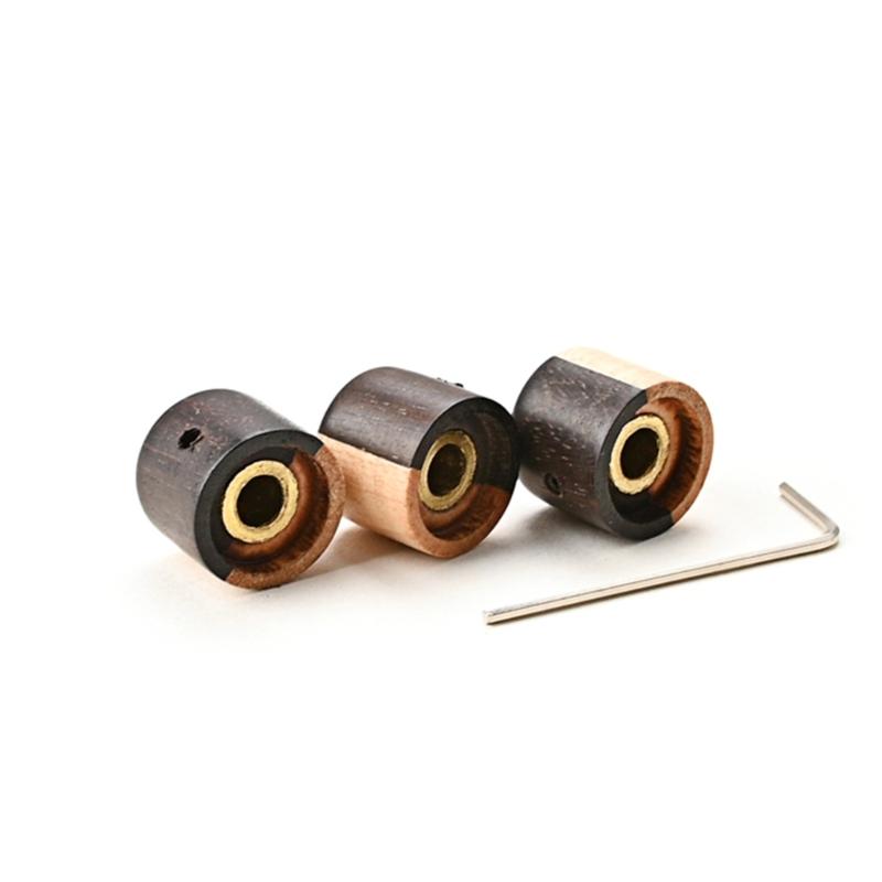 Wooden Volume Tone Control Knobs Electric Guitar Bass Knobs Potentiometer Cap Instrument Accessories Easy to Use