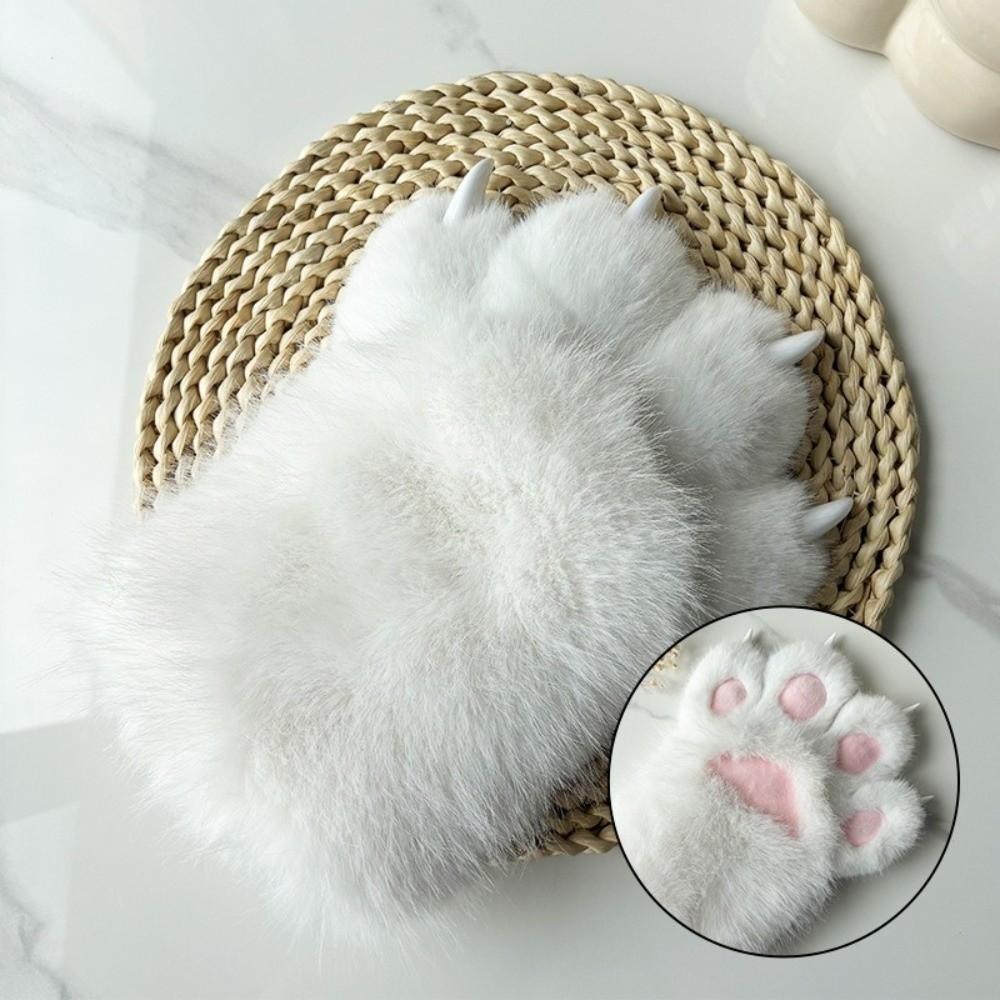 Furry Cosplay Costume Gloves Thicken Cat Claw Mittens Cute Plush Cat Paw Gloves Cosplay Props