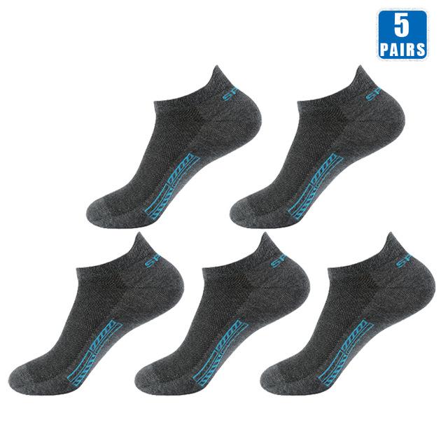 Men's Socks Comfortable Breathable Socks Sports Boat Sock Sweat-absorbent Outdoor Running Socks