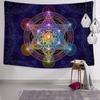 Wandteppich Kubisch Wand Metatron Merkaba