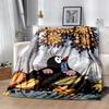 KRTECEK Flannel Blanket Soft Warm All-Season Throw, Design for Camping, Car Travel, Hiking Sofa, Bed, Office Perfect Gift for Parties