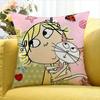 C-Charlie And L-Lola World Various Sizes Square Pillow Case For Car Home Bedchamber Decor
