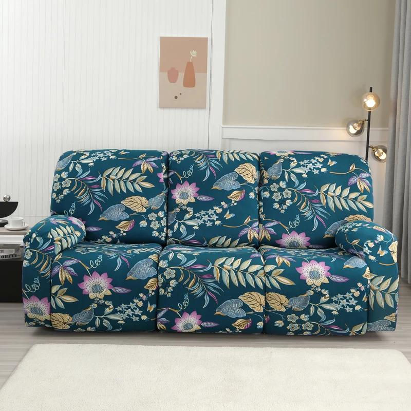 2/3 Seater Spandex Recliner Sofa Cover Stretch Couch Protector for Living Room Relax Lazy Boy Armchair Covers for Home Decor