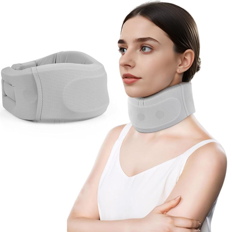 

Adjustable Neck Brace Cervical Collar Support For Neck Pain Relief Comfortable Design For Office Home Use M (to 70KG 150LB)