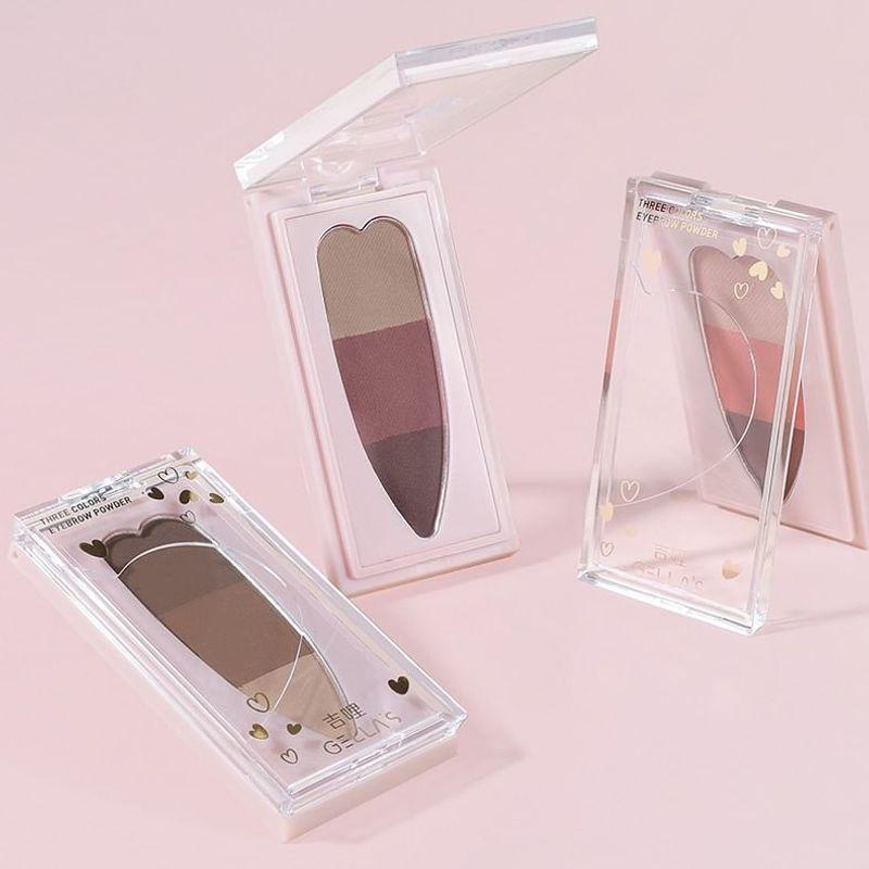 GELLA'S - 3 Color Eyebrow Powder Palette - Purple