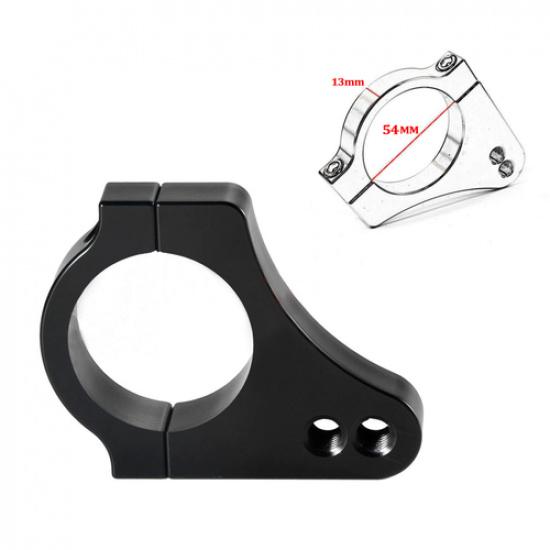 Black Motorcycle Steering Damper Mounting Clamp Bracket 54mm For Yamaha Kawasaki