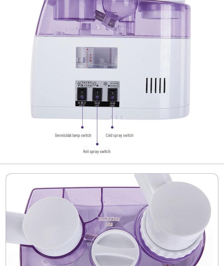 Dual Tube Hot & Cold Beauty Sprayer for Facial Care, Hydration, and Moisturizing In Salons