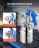 Siphon Feed Spray Gun, High Atomization Air Paint Spray Gun, 1000cc Automotive Paint Sprayer with 1.8 mm Nozzle, Adjustable Flow Rate & Air Volume for