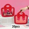 20Pcs Bowknot Tote Gift Bags, Candy & Cookie Storage Bags, Birthday Party Favors & Jewelry Packaging