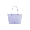 Longchamp Le Pliage Green Snap Zipper Closure Canvas And Leather Tote Bag Women tote bags Sky-Blue 2605919P79