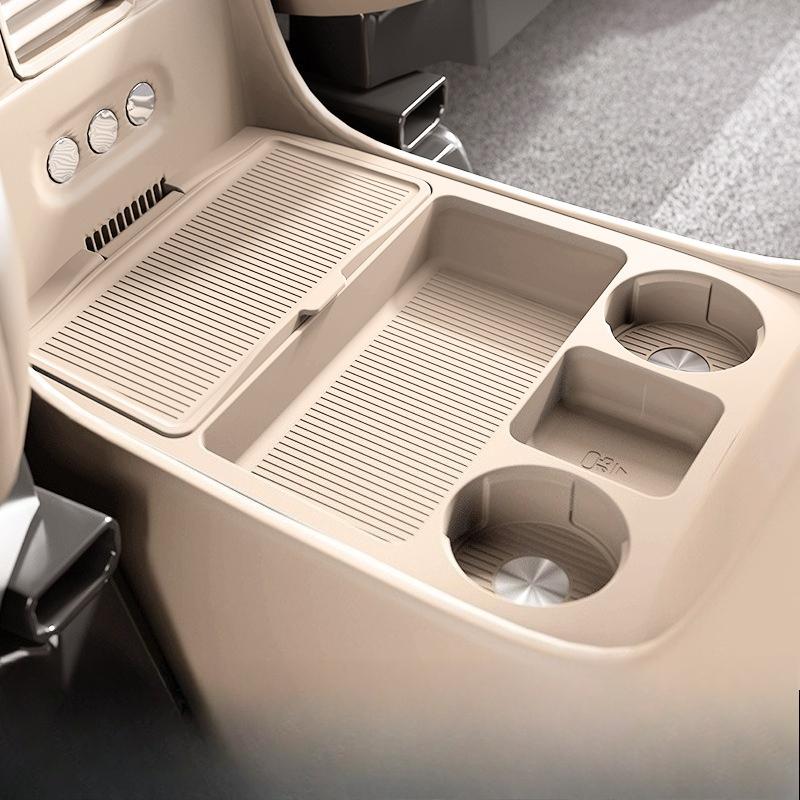For ZHIJIE LUXEED R7 Central Control Lower Silicone Storage Box Car Armrest Anti-Slip Storage Box Case Car Interior Accessories