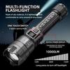 Powerful LED Flashlight USB Rechargeable Tactical Torch,Zoomable Flash Light for Outdoor Camping Self Defense Emergency Home Use