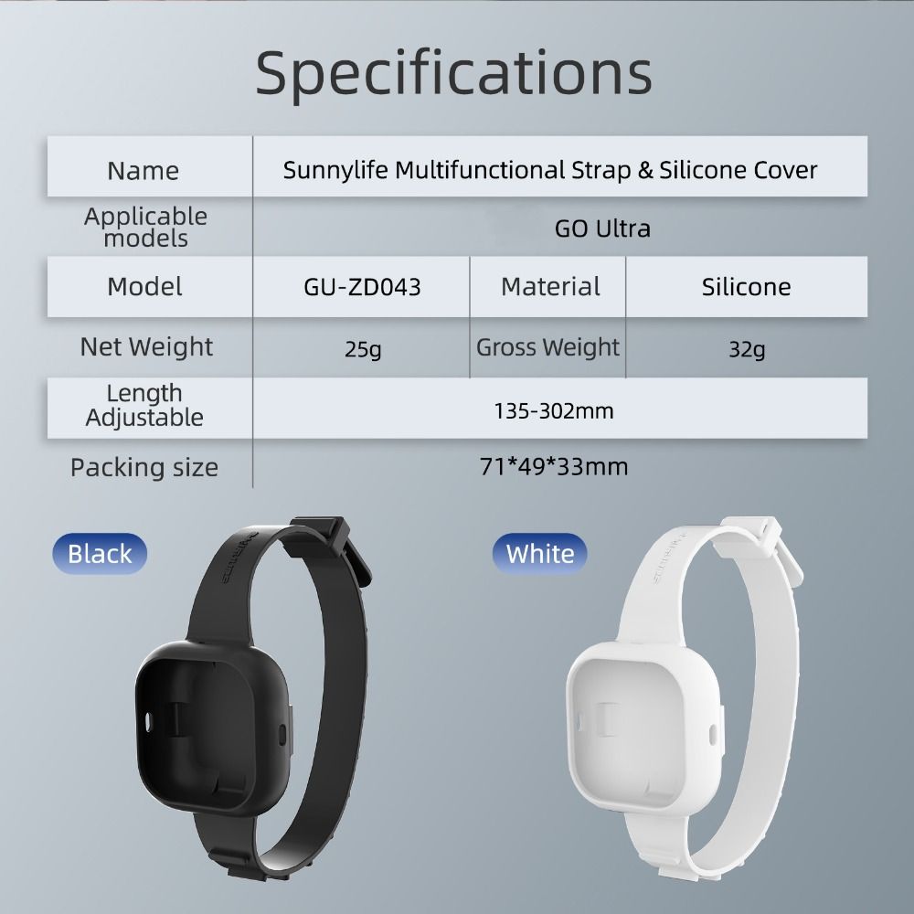 Silicone Wristband Multifunctional Camera Expansion Mount for Insta360 Go Ultra Camera Accessories
