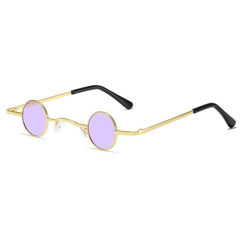 Trendige Mini Runde Retro-Sonnenbrille - Influencer Street Style für Herren